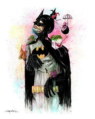 "TONIGHT, TO KNIGHT" Batman print
